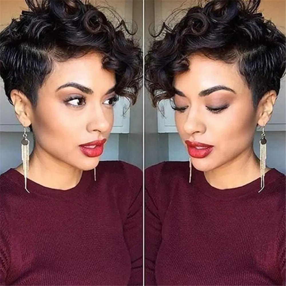 New Design Ombre #27 Blonde Color Pixie Wave Bob Wig