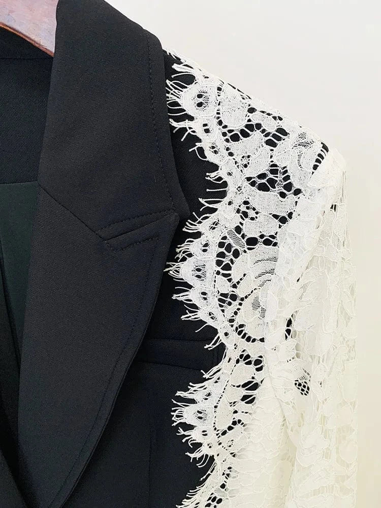 New Designer Long Sleeve Fashion Plus Size Stock Black Women's Blazers