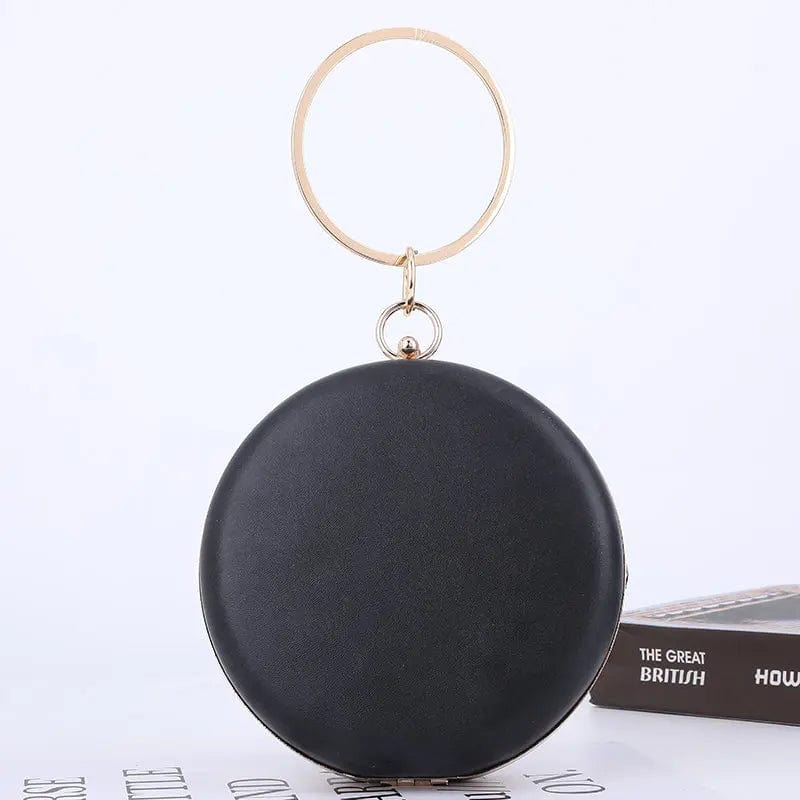 New Designer Round Portable Exquisite Single-sided Bead Embroidery Clutch Dinner Bags With Rhinestone Evening Hand bags