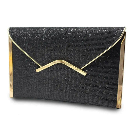 New European And American Fashion Large-capacity Flashing Material Spot Female Shiny Grain Clutch Dinner Evening  Bag