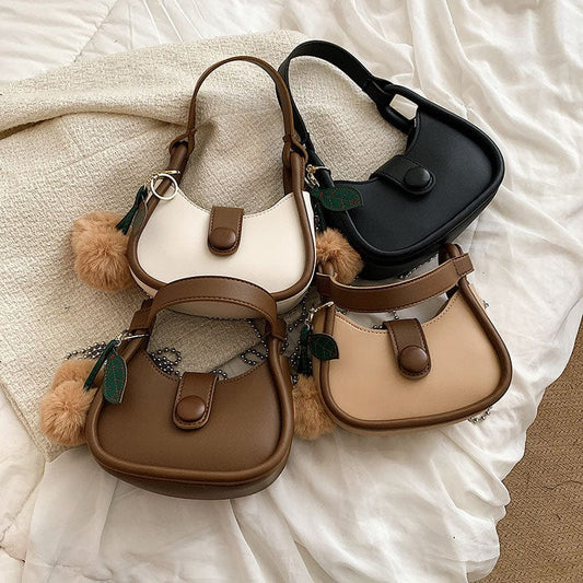 New fashion handbag 2022 young ladies leather fashion design chain purse women handbags