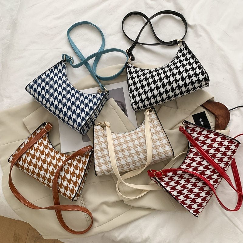 New Fashion Houndstooth Pattern Bags Women Handbags Ladies Custom Purses And Handbags