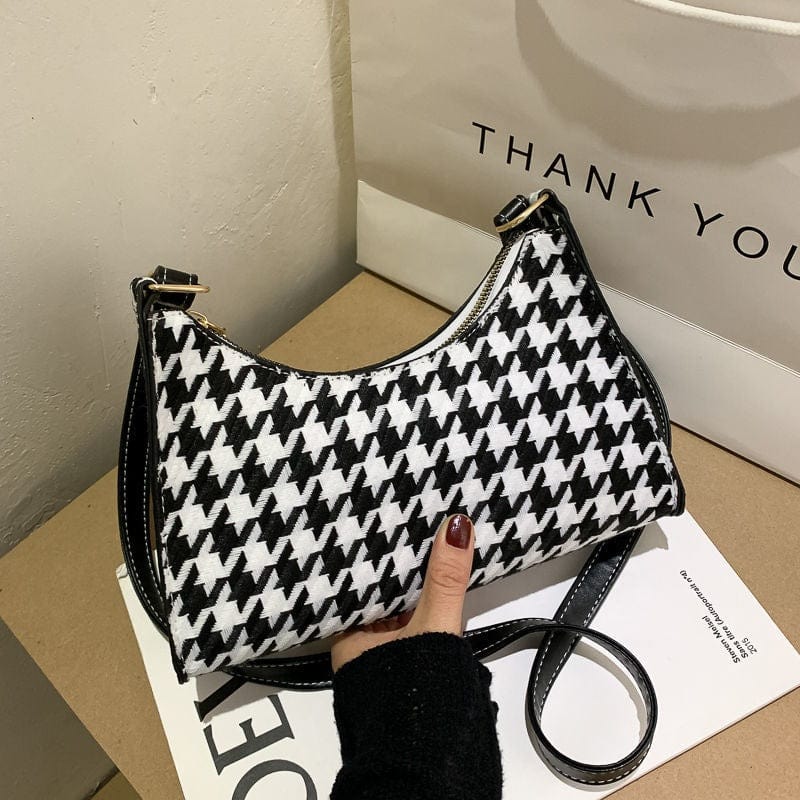 New Fashion Houndstooth Pattern Bags Women Handbags Ladies Custom Purses And Handbags