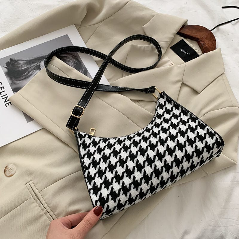 New Fashion Houndstooth Pattern Bags Women Handbags Ladies Custom Purses And Handbags