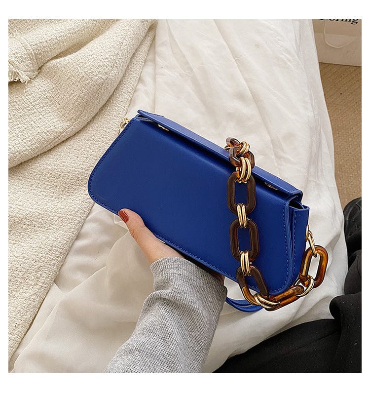 New Fashion Klein Blue One Shoulder Underarm Mobile Phone French bag New Bag Women's Fashion Bag
