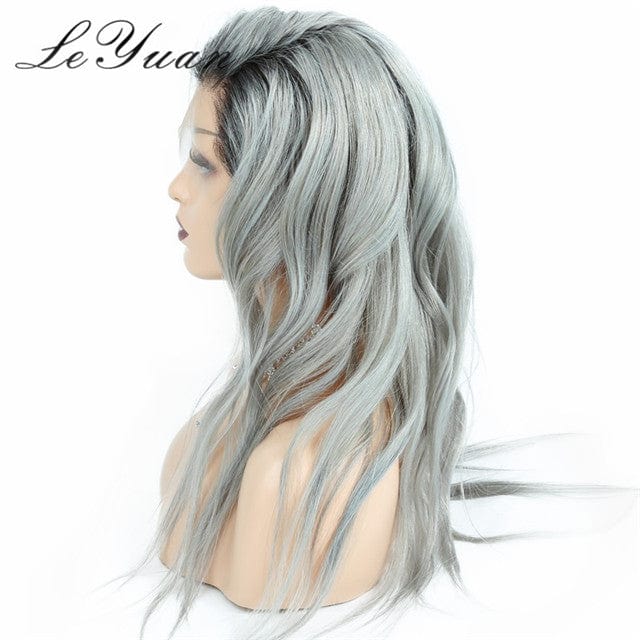 New fashion light ash human hair wig,cheap price walmart lace wig