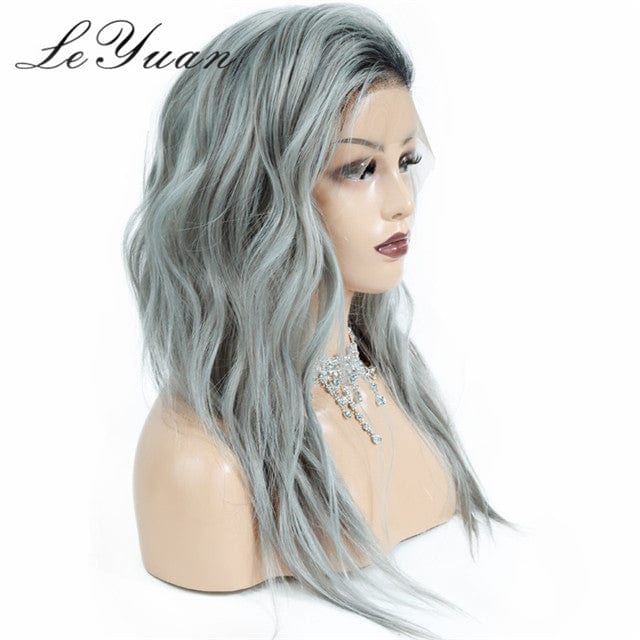 New fashion light ash human hair wig,cheap price walmart lace wig