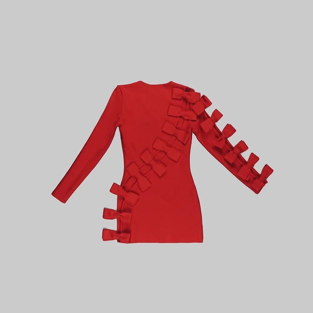New Fashion Women's Sexy Cut out Mini Long Sleeve Dresses Bodycon Party Bandage Dress