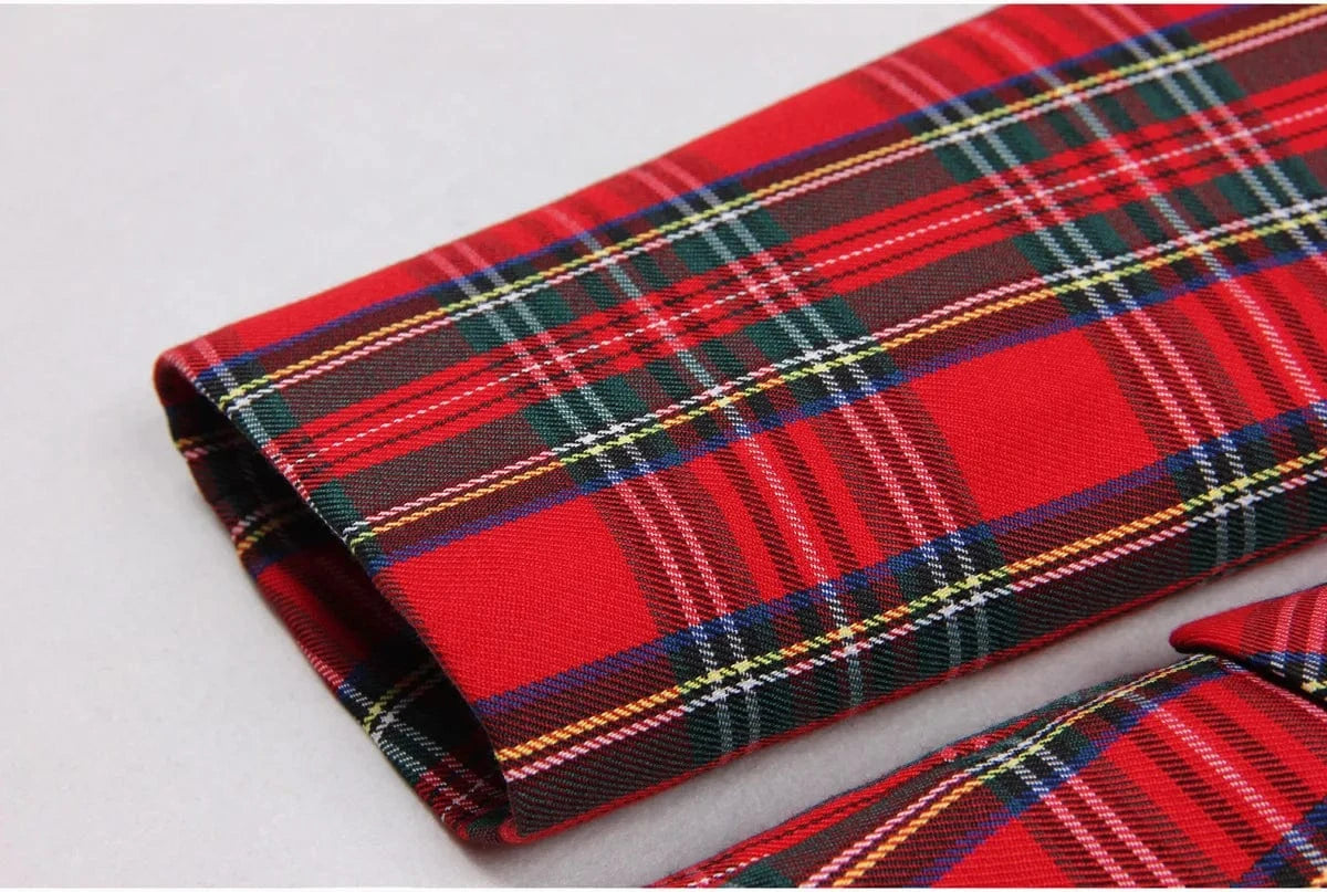 New Fashionable Ladies Red Long Sleeves Business Suit Dresses Casual Blazer Coat