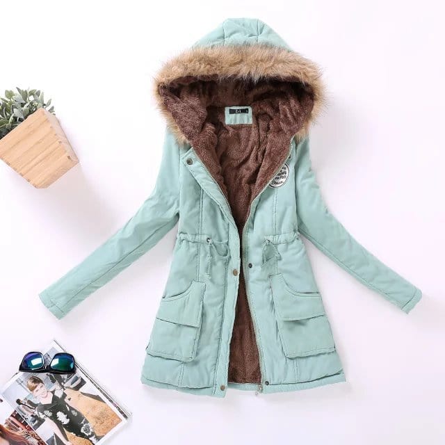 New Long Casual Parka Thickness Plus Size 5XL Coat Snow Outwear Coldker Varsity Jacket For Women Yellow Winter Coat Clothes