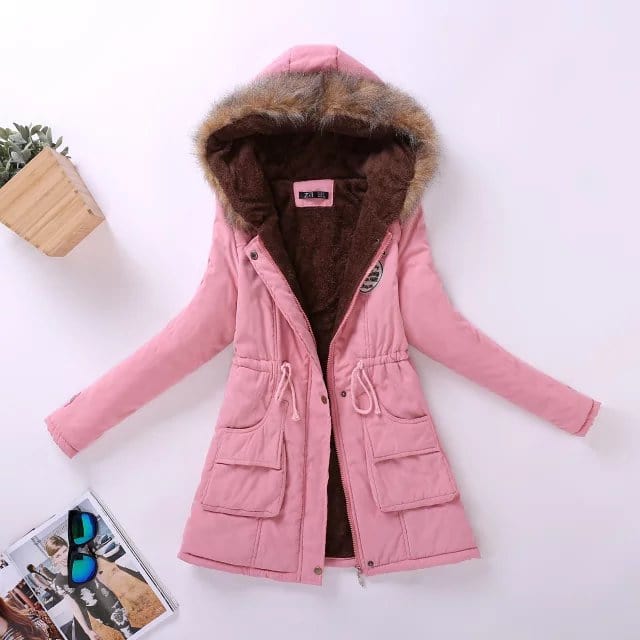 New Long Casual Parka Thickness Plus Size 5XL Coat Snow Outwear Coldker Varsity Jacket For Women Yellow Winter Coat Clothes