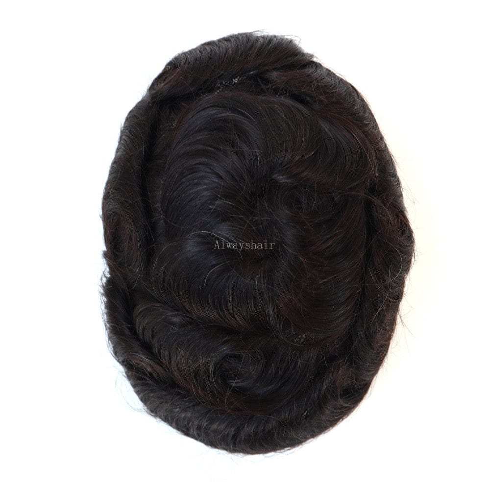 New Octagon - China Lace with Poly Coating India Human Hair Men Toupee Wig