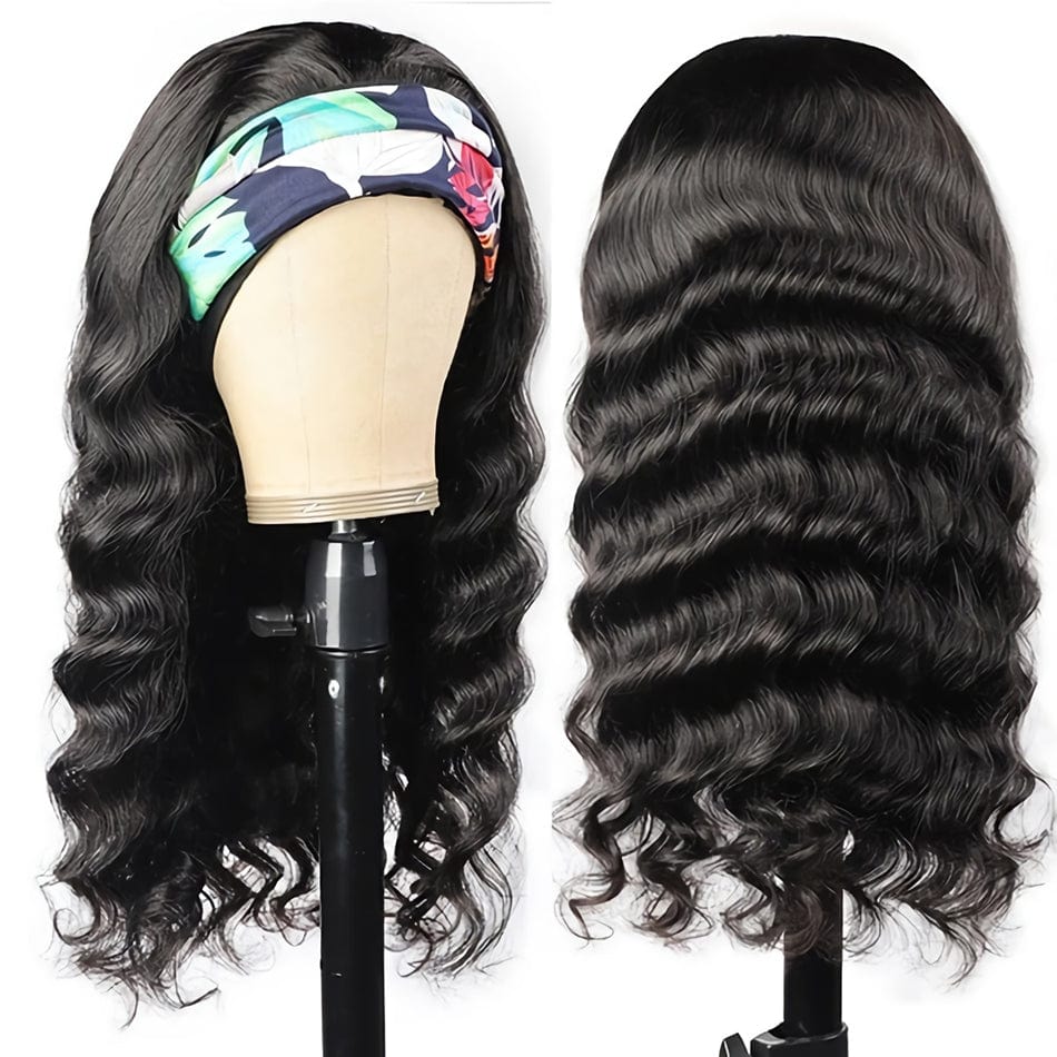 New product turban wig European and American wig African fashion black hand-rolled headband wig factory wholesale