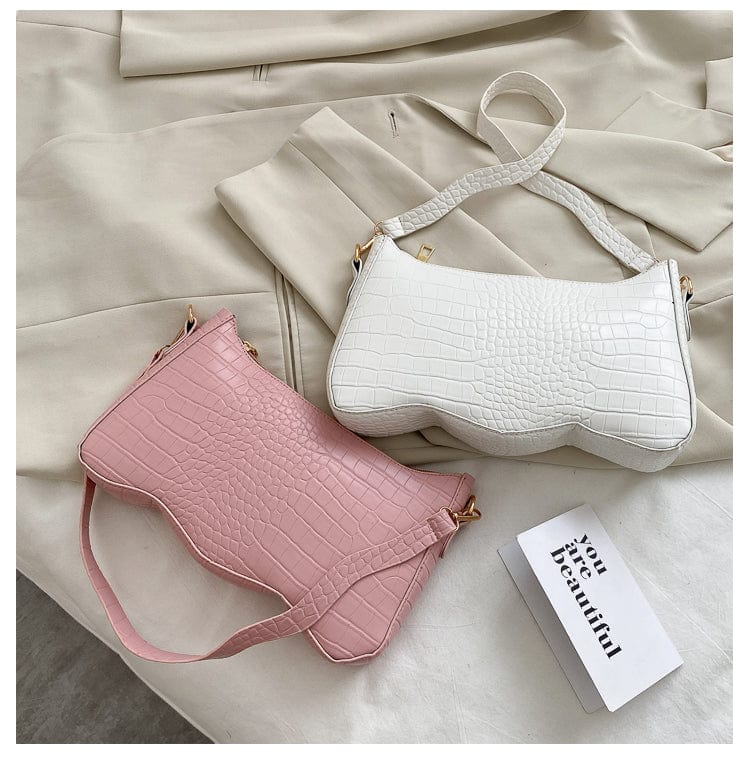 New simple crocodile single shoulder bag with all kinds of fashion retro handbag