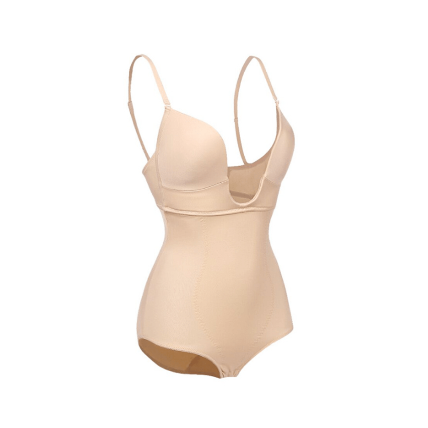 New style breathable hip lift belly underwear body sculpting sexy deep V corset bodysuit