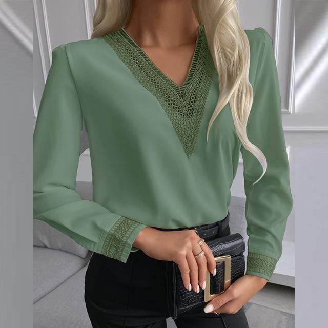 New Styles V Neck Top Cotton White Irregular Blouse Shirt blusas elegantes de mujer Woman Blouses