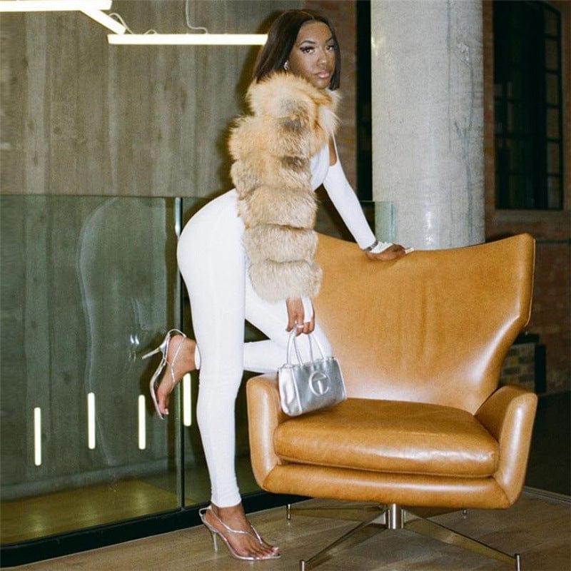New Trend Deep O Neck Solid Color Rib Fabric Long Sleeve Jumpsuits Women Bodysuit Sexy Jumpsuit