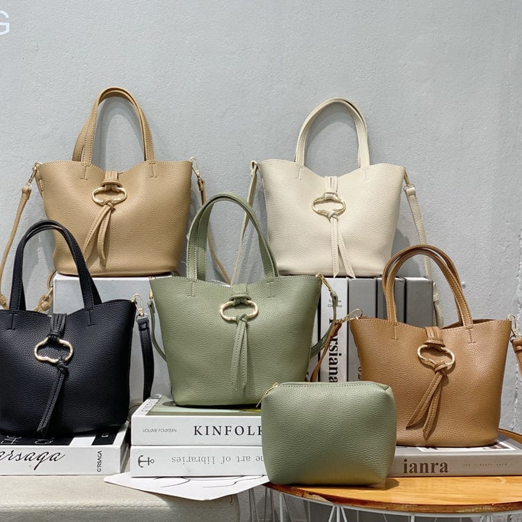 New Trendy Handbags PU LeatherI Tote Bag For Women Hand Bags ins Large Capacity Ladies Purses And Handbag Set