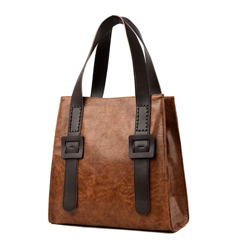 New women leather handbag retro vintage bag handbag high quality famous brand tote shoulder ladies hand bag