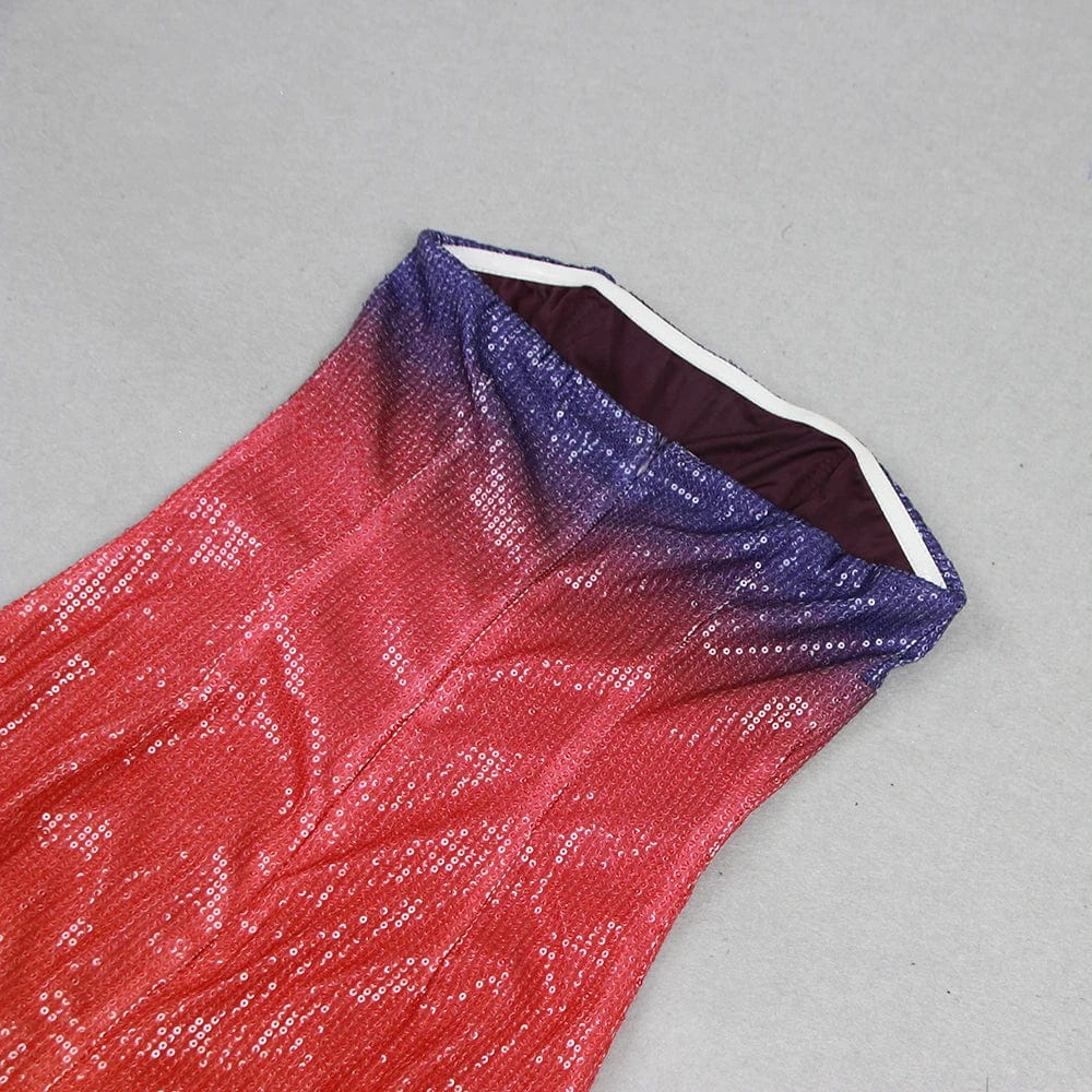 New Women's Elegant Candy Color Off Shoulder Strapless Dress Party Casual Dresses