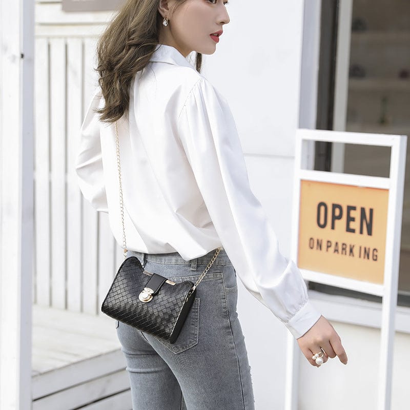 Newest Solid Color Ladies Crossbody Hand Bags Chain Shoulder Bag Handbags For Women