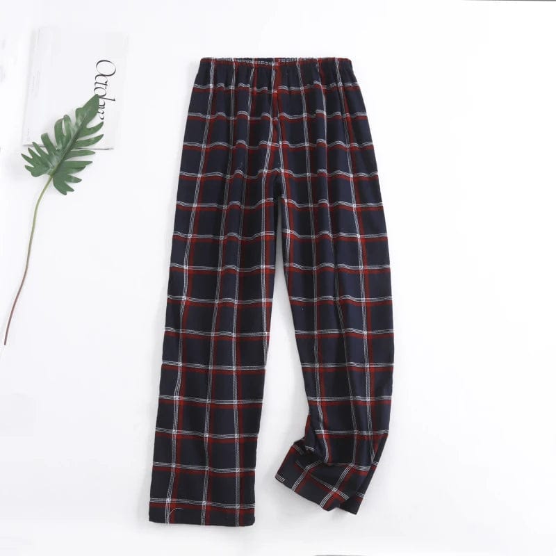 Nightgowns for Men Soft Bamboo Pajamas Plaid Design Multi Colors Warm Cotton Flannel Long Sleeve Winter Homewear Sleepwear Sets