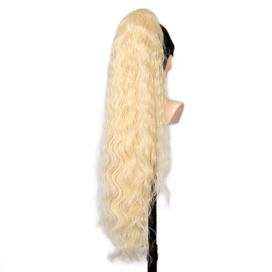 Noble new fiber 24 inch ponytail Wigs for woman machine made Synthetic locs girl hair cheap wholesale factory synthetic hair wig