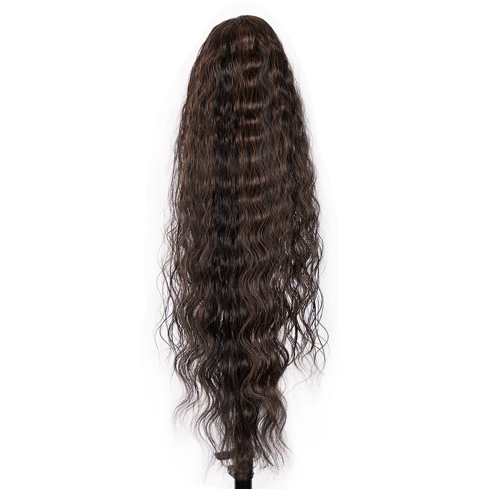 Noble new fiber 24 inch ponytail Wigs for woman machine made Synthetic locs girl hair cheap wholesale factory synthetic hair wig