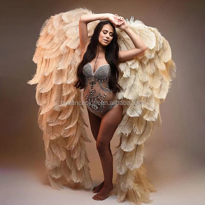 Nocance Y1443 Maternity Clothes Manufacturers Beaded Plus Size See Through Photo Shoot Pregnancy Sexy Clothes For Women Vestidos