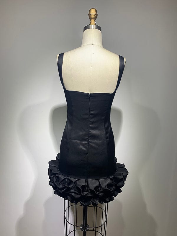 NOVANCE 2023 spring summer women luxury clothing vestidos sexy low cut mini Retro black night dresses for woman club party