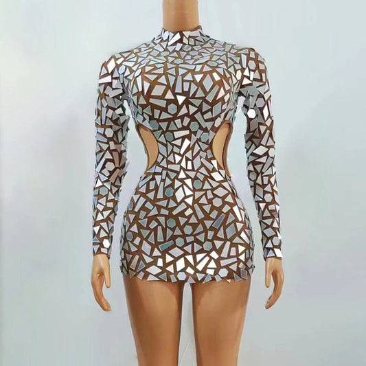 NOVANCE trending women clothing 2023 new arrivals women dress irregular sequins short hollow out bodycon dress with fast ship