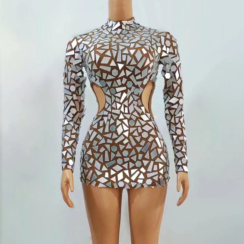 NOVANCE trending women clothing 2023 new arrivals women dress irregular sequins short hollow out bodycon dress with fast ship