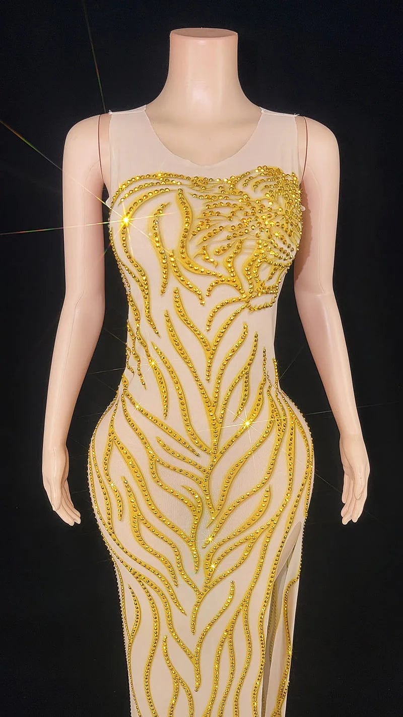 Novance Y2890 Plus Size Womens Evening Gown 2024 Gala Clothes  Sleeve Luxury Evening Dress With Rhinestones For Birthday Party