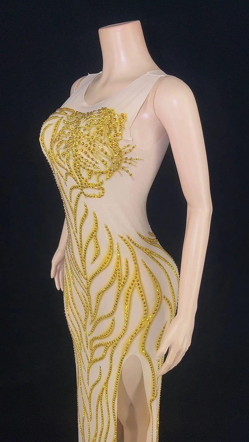 Novance Y2890 Plus Size Womens Evening Gown 2024 Gala Clothes  Sleeve Luxury Evening Dress With Rhinestones For Birthday Party