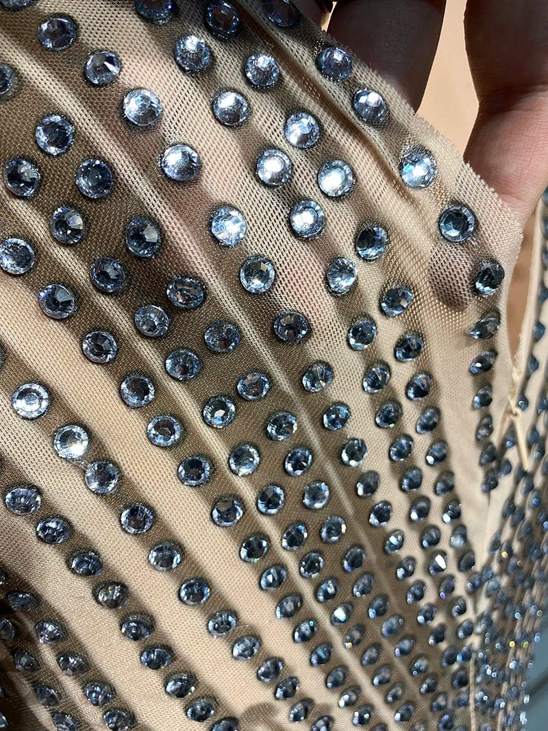 Novance Y2894 Women Wholesale Clothing Jumpsuit Shiny Diamonds Sparkling Bodysuit Female Singer Nightclub Stage Costume