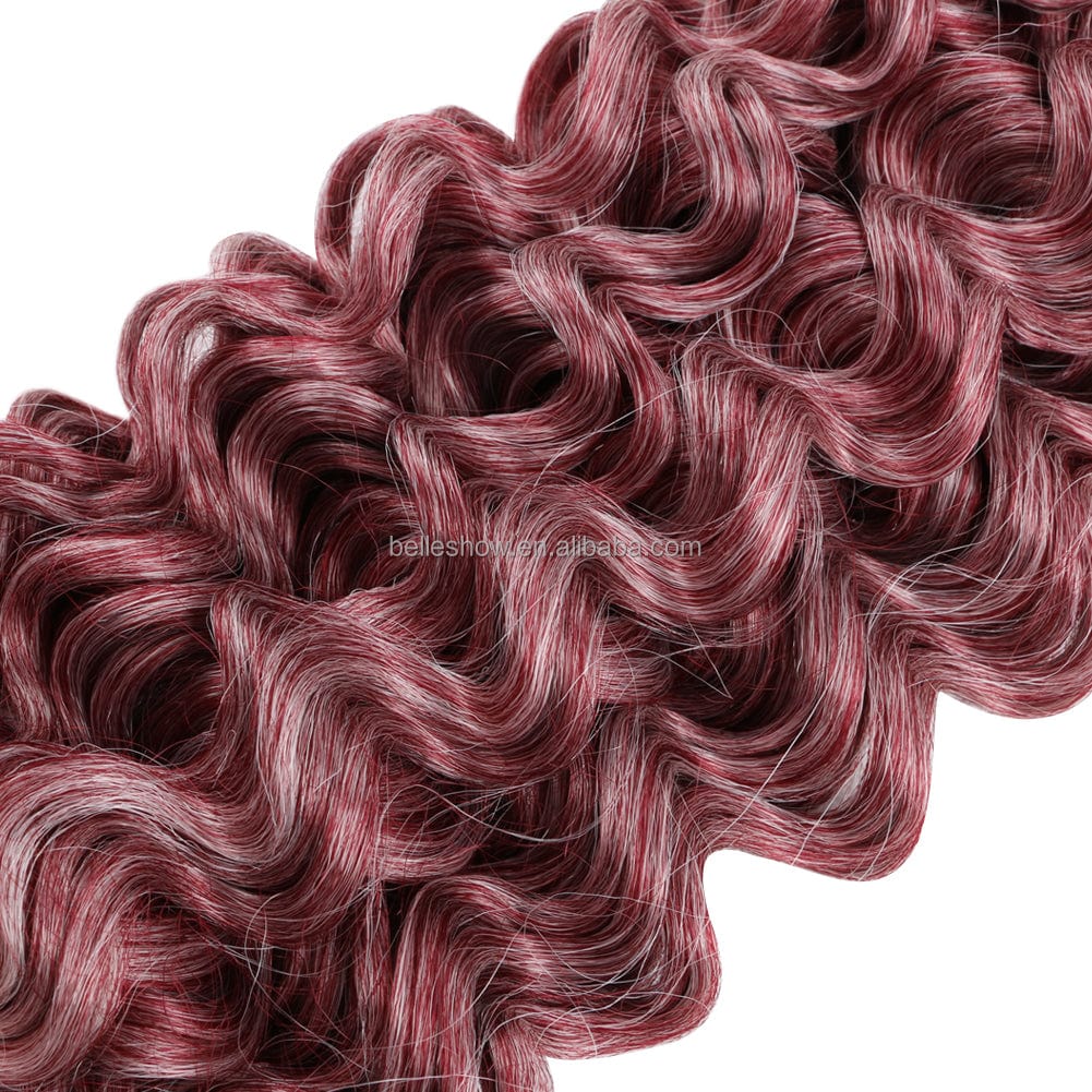 Ocean Wave Braiding Hair Extensions Crochet Braids Synthetic Hair Hawaii Afro Curl Ombre Curly Blonde Water Hawaii Curl Hair