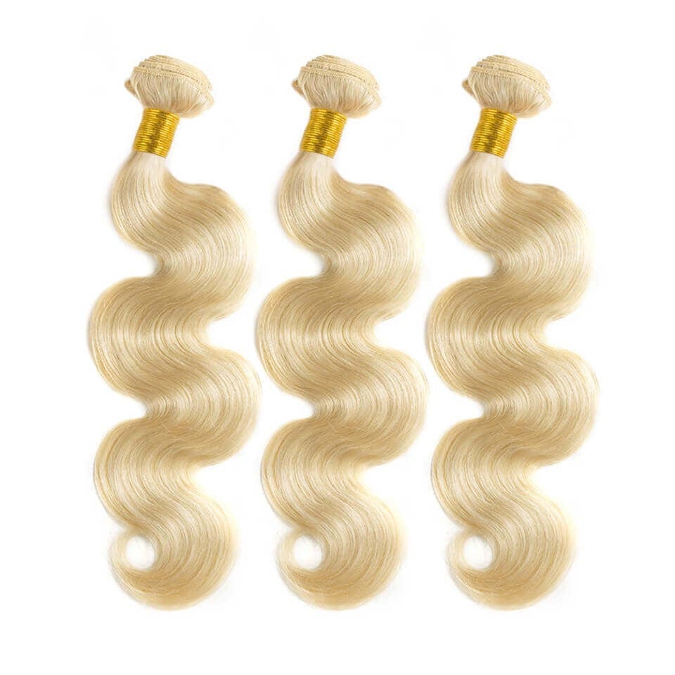 Ocean wigs 13 years factory Body Wave 613 Blonde  Color Virgin Hair Bundles In Stock  blonde human hair weave #613 blonde human hair weave body wave