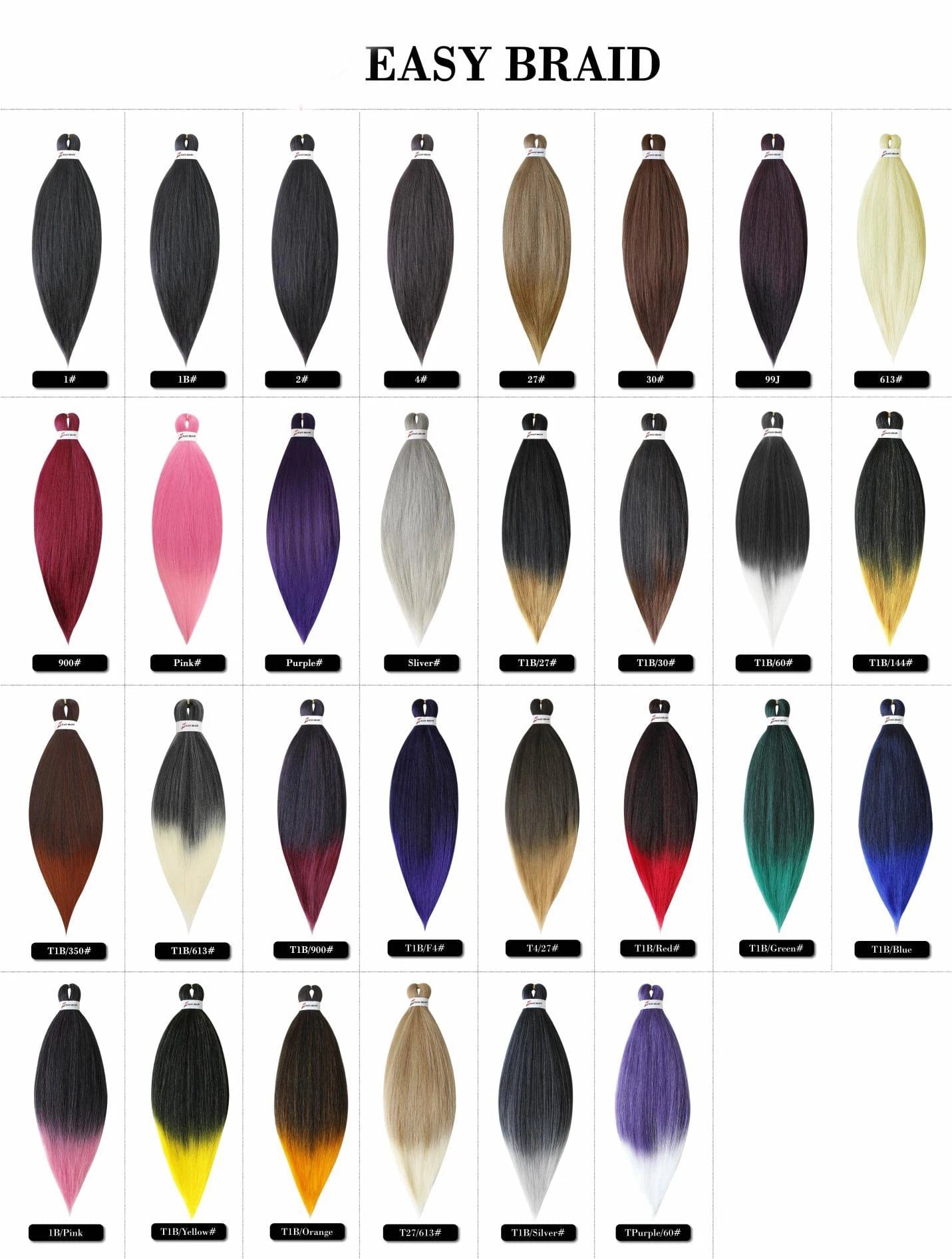 OEM 20 Inch Braid Synthetic Pre-stretched Hair Expression Jumbo Easy Braids Yaki Braiding Hair