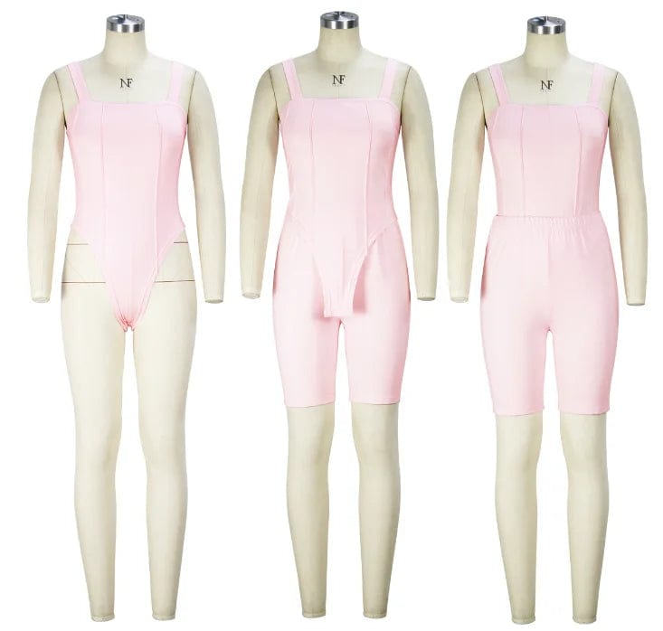 OEM Factory Hot Selling Two-piece Set Solid Elastic Women Bodycon
