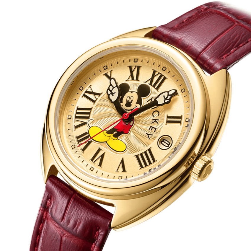 Official Disney license Classic 3D mickey Mouse Cartoon Kids watch original Alloy Ladies Fashion watch