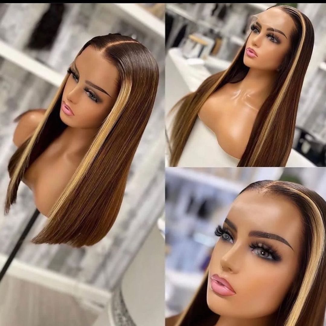 ombre blonde color Bob Lace Wig 100% Virgin Human Hair,Wholesale Peruvian Bob Wig human Hair Lace Front Wigs For Black Women