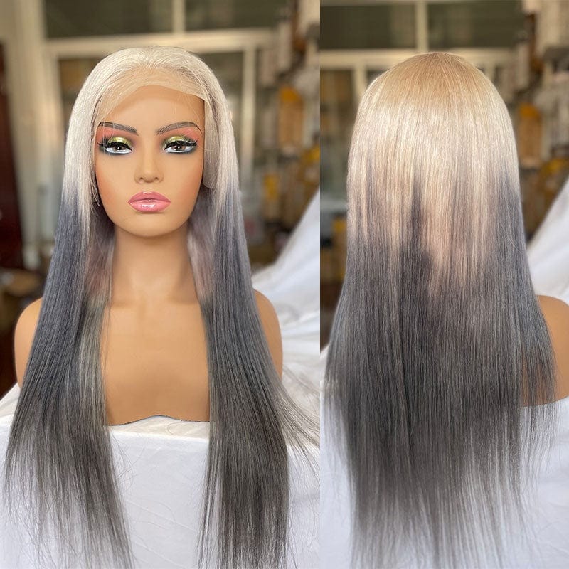 Ombre Brown Body Wave Wig Blonde Colored Human Hair Wigs For Women Pre Plucked Remy Brazilian Straight Lace Front Wig Human Hair