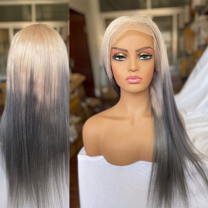 Ombre Brown Body Wave Wig Blonde Colored Human Hair Wigs For Women Pre Plucked Remy Brazilian Straight Lace Front Wig Human Hair