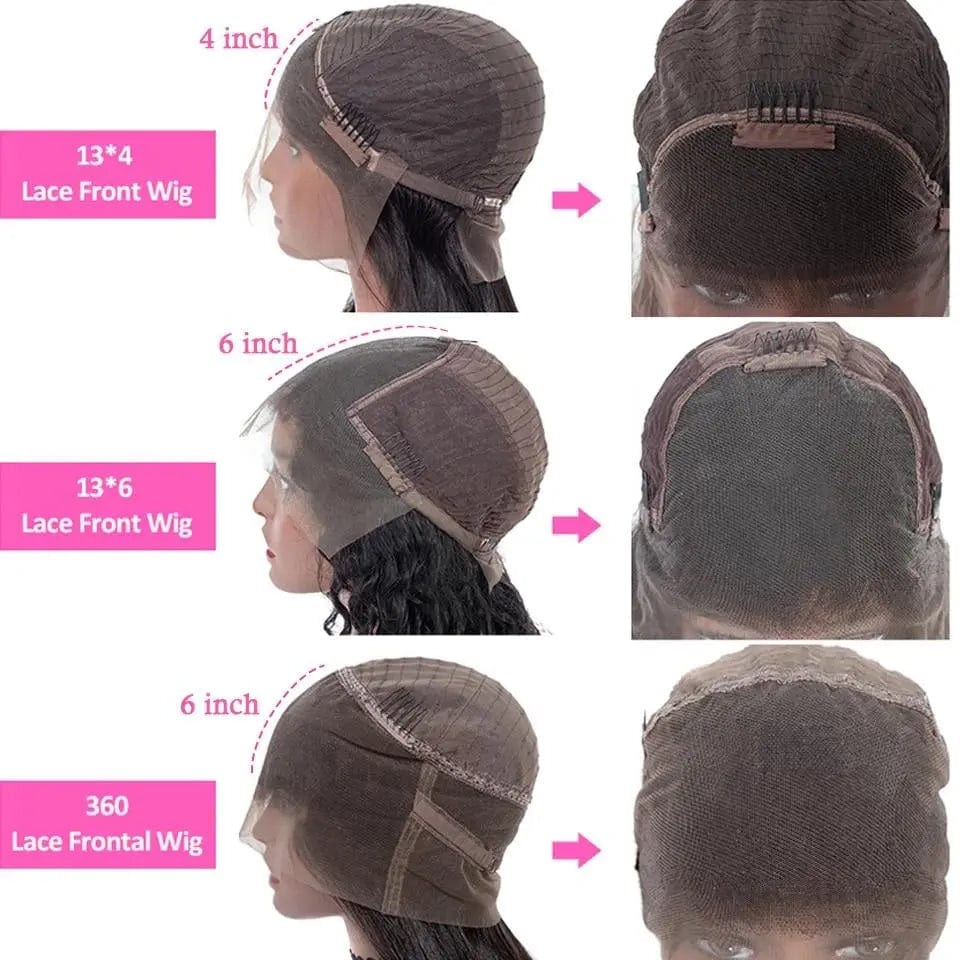 Ombre Brown Color Swiss Lace Straight Hair Wig For Black Women 100% Raw Indian Human Hair Lace Front Wigs