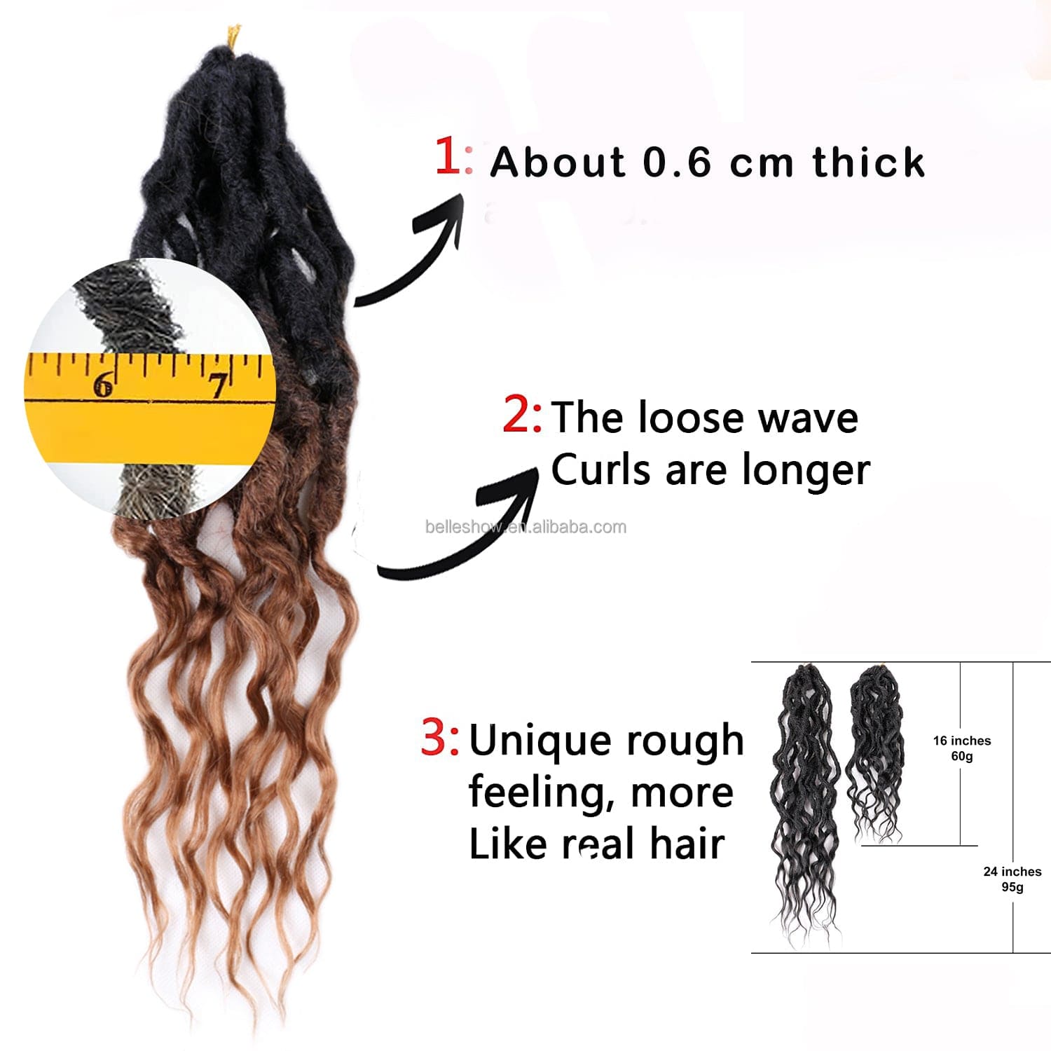 Ombre Brown Synthetic Crochet Braids Hair Passion Twist River Goddess Braiding Hair Extension Queen Faux Locs With Curly Hair