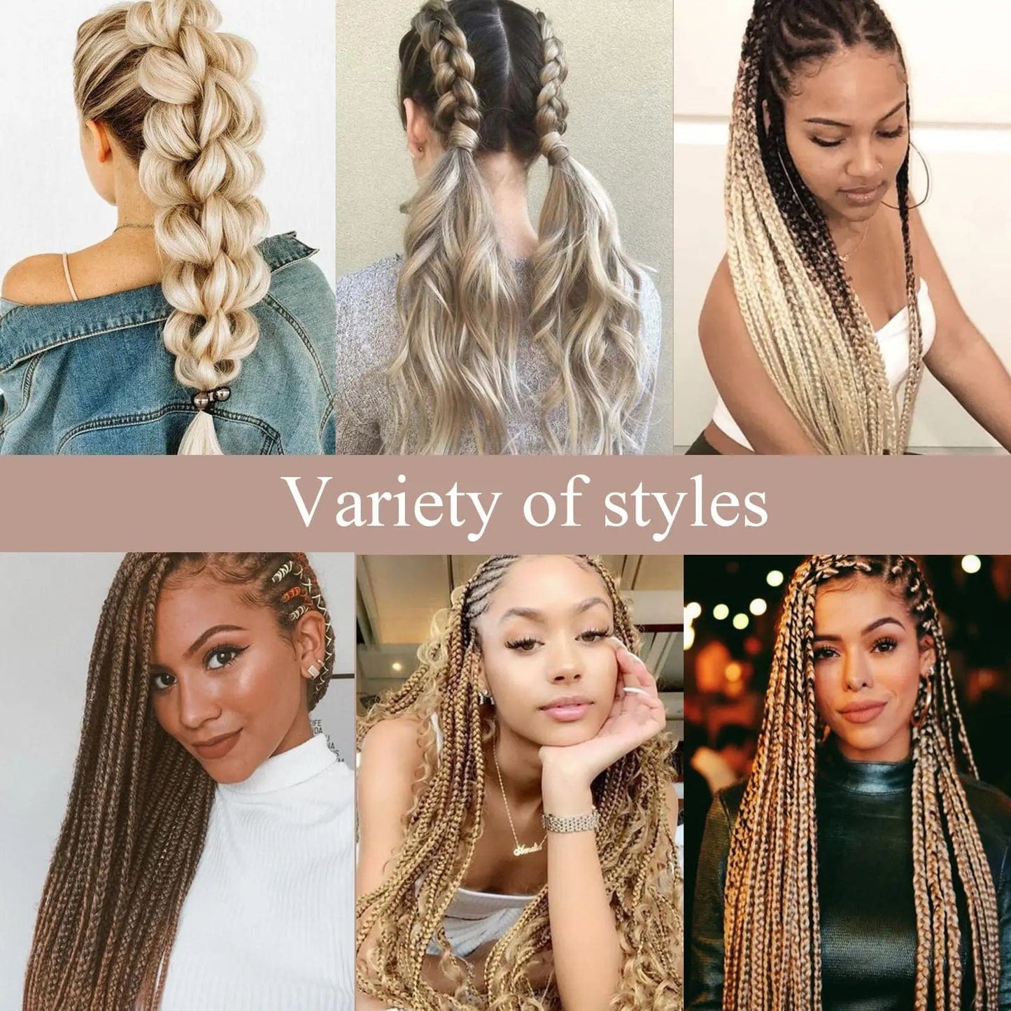 Ombre Purple Extension Hair Wigs Colorful extended braid Synthetic wig Brazilian Jumbo Hair 26 inch hair for braiding