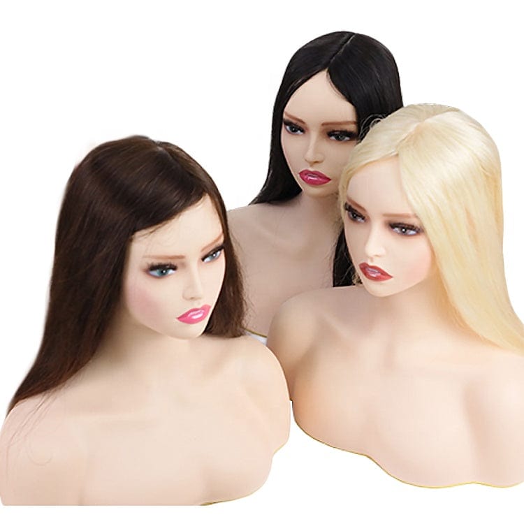 One Pcs Shipping Human Hair Wigs Silk Left Side Toppers European Wig Silk Base