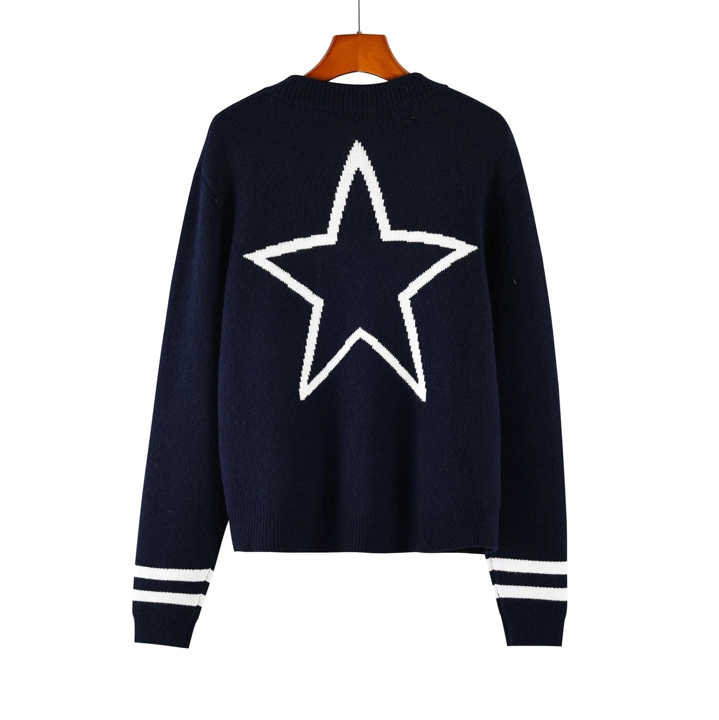 one size / 1 custom Nfl cowboys Knit jacket  plus size women knit sweater women zipper sweaters