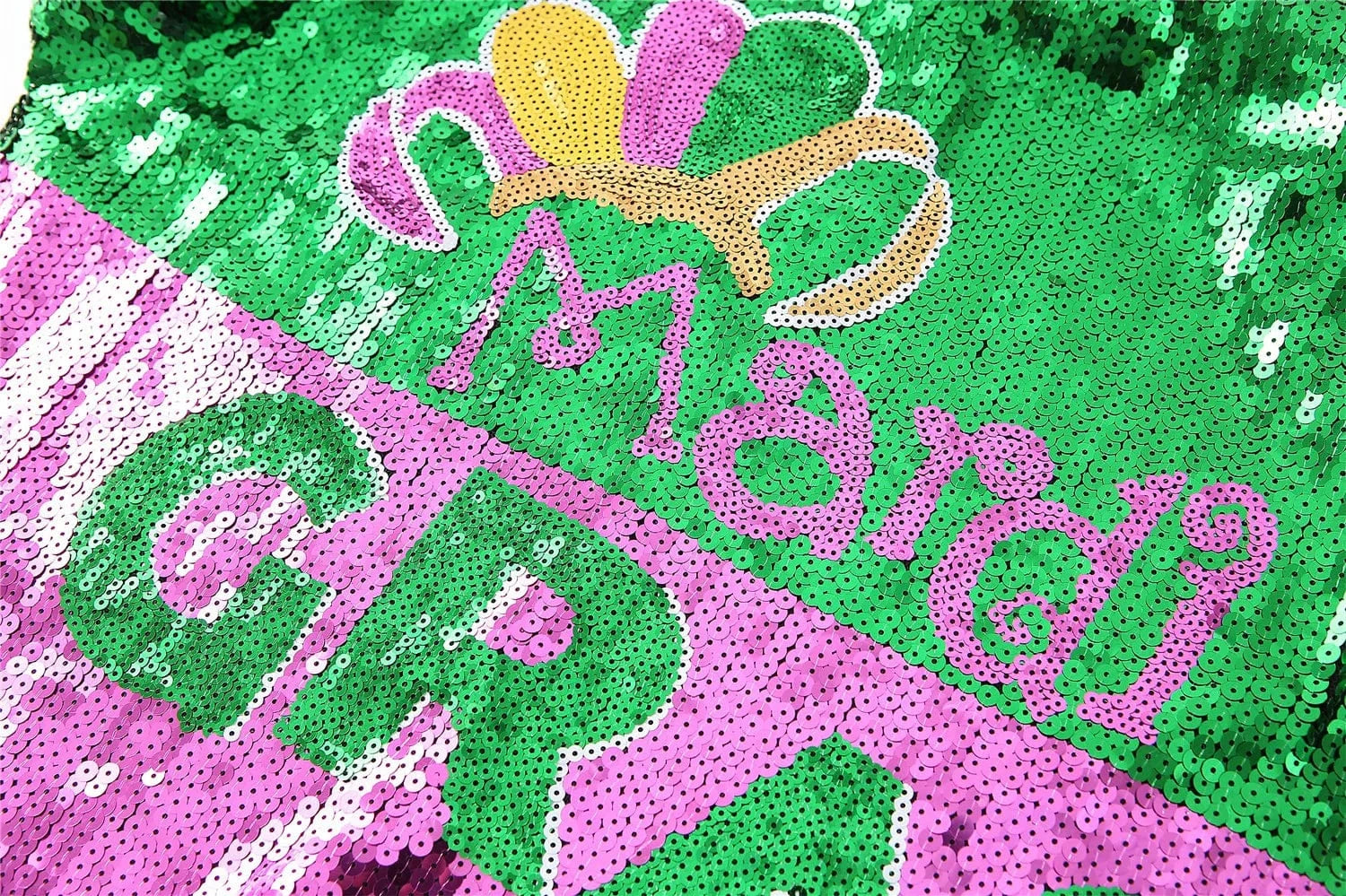 one size / 1 custom plus size stand-up collar short zipper coat sequins girl's mardi gras women sequins jacket