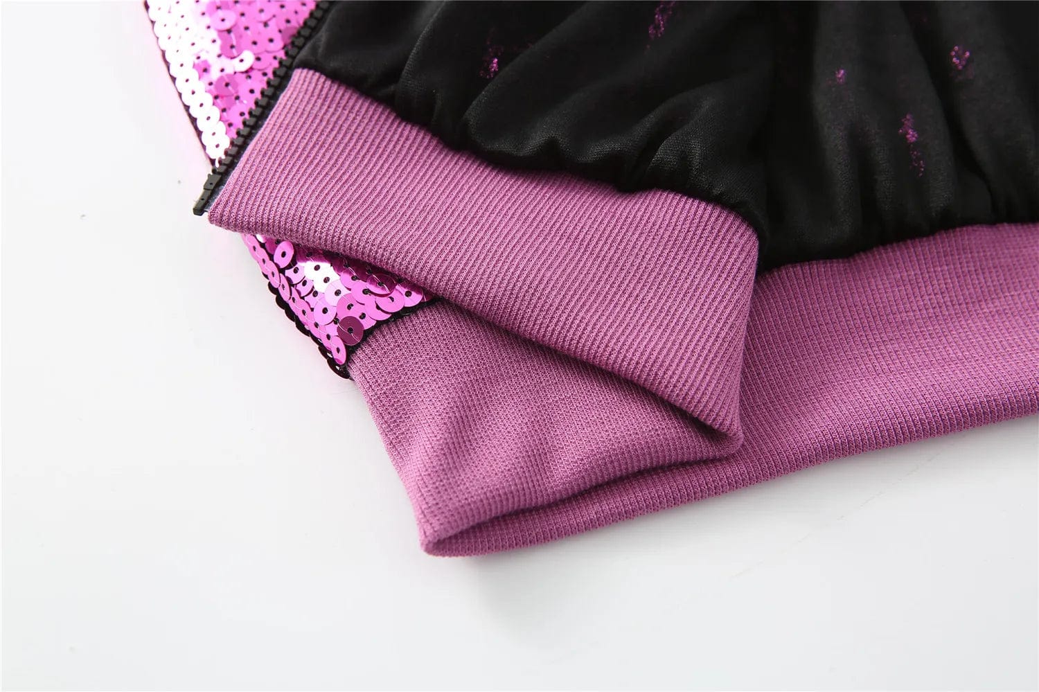 one size / 1 custom plus size stand-up collar short zipper coat sequins girl's mardi gras women sequins jacket